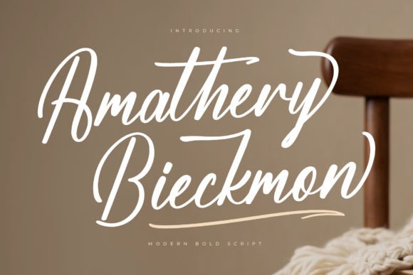 Amathery Bieckmon: The Perfect Script Font for Elegant Web Design