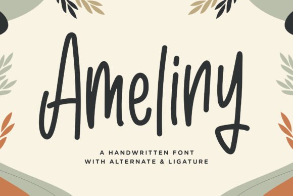 Ameliny Handwritten Font for Editorial Design
