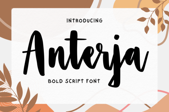 Anterja Typeface: Bold Script for High-Impact Campaigns