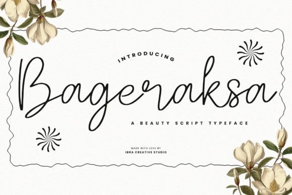 Bageraksa: Elevating Editorial Design with Graceful Script Typography