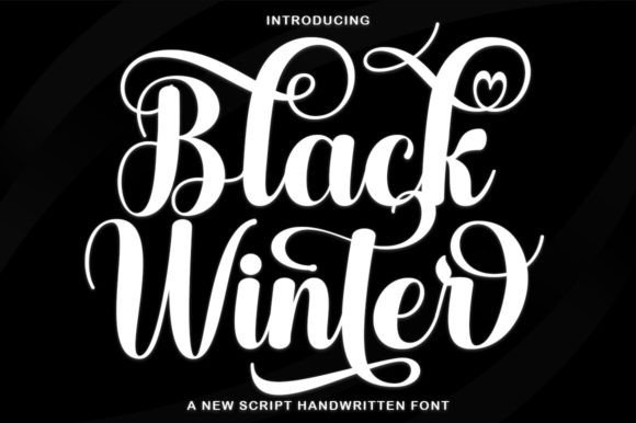 Black Winter Typeface: Elevate Your Small Business Brand Identity