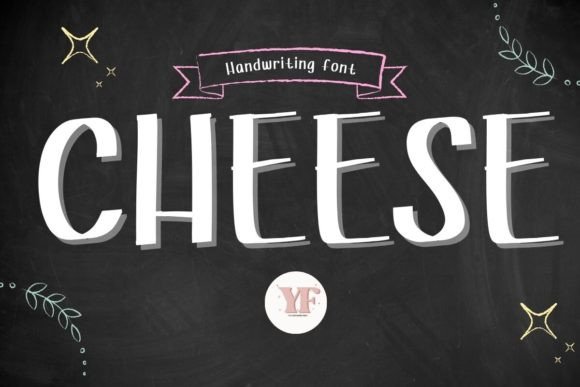 Cheese Font: A Whimsical Handwritten Typeface for Crafters and Sellers