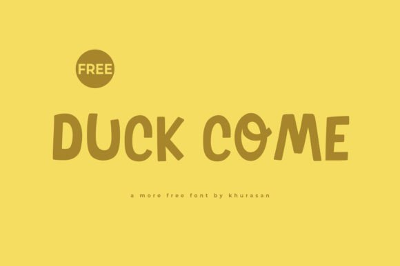 Duck Come Typeface Review: A Modern Script for Bold Branding