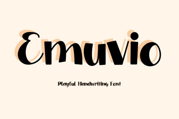 Emuvio: The Cute Script Typeface for Warm Brand Identity