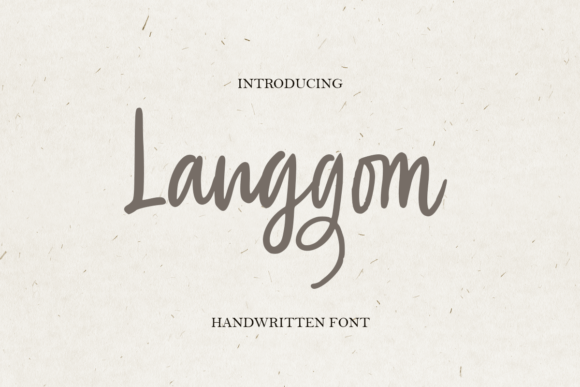 Langgom Typeface: A Handwritten Font for Warm Brand Identities