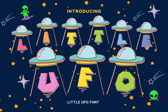 Little Ufo: A Whimsical Typeface for Playful Brand Identities