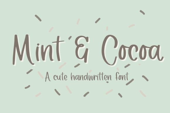 Mint Cocoa: A Handwritten Typeface for Authentic Brand Identity