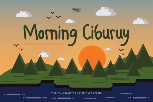 Morning Ciburuy Typeface: A Handwritten Font for Makers