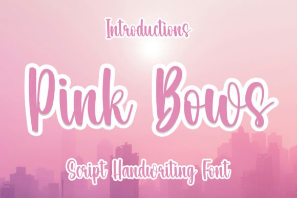 Pink Bows: The Elegant Typeface for Polished Brand Identity