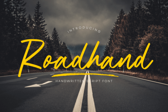 Roadhand: The Handwritten Script Font for Authentic Brand Storytelling