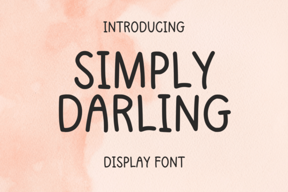 Simply Darling Typeface: A Playful Handwritten Font for Creative Brands