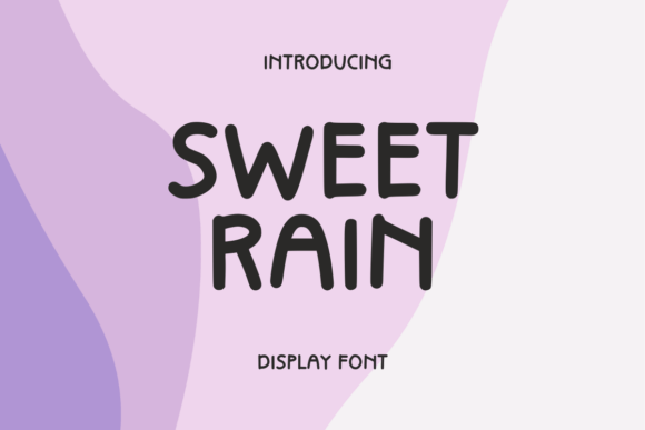 Sweet Rain: A Playful Handwritten Font for Editorial Design
