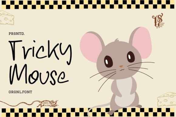 Tricky Mouse Typeface: A Retro Font for Whimsical Branding