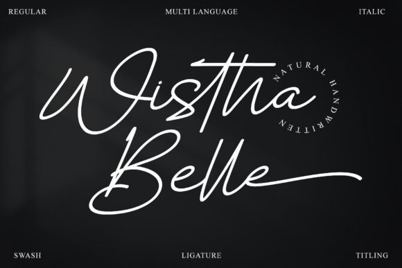 Wistha Belle: The Handwritten Font for Authentic Brand Identity