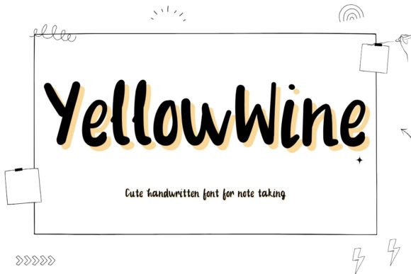 Yellowwine: A Handwritten Font for Editorial Design